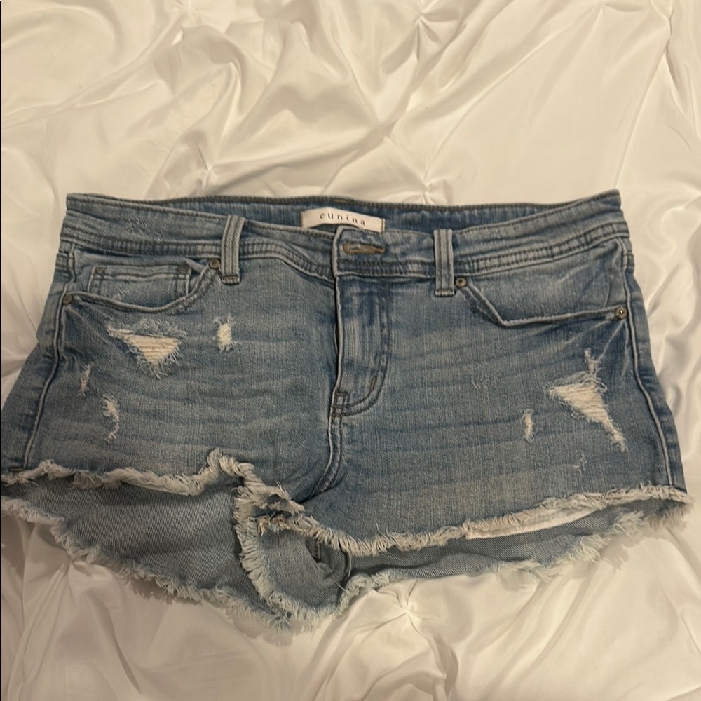 Denim Distressed Shorts